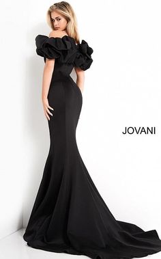 Scuba Gown, Evening Wear Dresses, Figure Flattering Dresses, Mermaid Evening Dress, Jovani Dresses, Floor Length Gown, Mermaid Skirt, Mermaid Evening Dresses, Black Tie Event