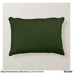 plain hunter green by kohlher pillow