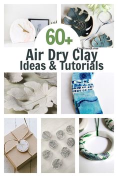 an image of air dry clay ideas and crafts