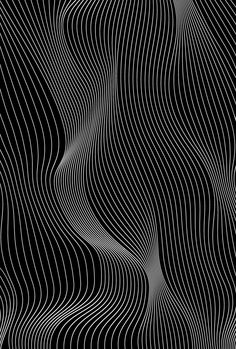 an abstract black and white background with wavy lines