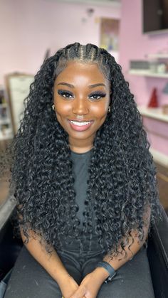 Check more at https://howcandothis.com/hairstyleideas/45976/ Cornrows With Crochet In Back, Crochet Natural Hair, Natural Crochet Hairstyles, Cute Crochet Hairstyles, Hair Scarf Ideas, Crochet Curl, Crochet Hairstyles For Black Women, Crochet Afro, Hairstyles For Beginners