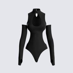 This body suit will have you looking snatched 👄 ready to go out for the night and still looking tight in the morning 🖤 Bodysuit Drawing Reference, Hot Villain Outfit, Cute Cosplay Ideas Anime, Gloves Pose Reference, Outfit Ideas Bodysuit, Body Suit Drawing, Villain Outfits Female Drawing, Black Body Suit Outfit, Draw Your Oc In This Outfit