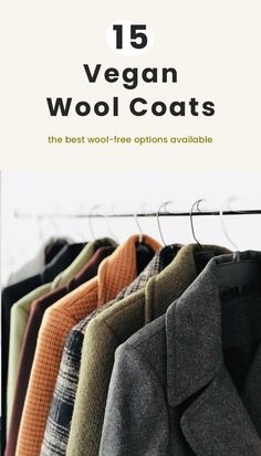 Wool-free coats that will keep you warm. Coats For Winter, Vegan Essentials, Gray Wool Coat, Diy Wool, Vegan Hair Care, Vegan Purses, Wool Winter Coat, Vegan Products, Wool Coats