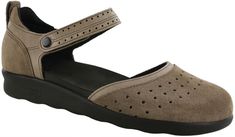 A casual two piece style shoe with an adjustable hook and loop closure. The upper pattern is detailed with a unique perforated design that allows air to pass through, creating a comfortable and breathable shoe. The footbed molds to the natural arch of the foot, helping to give all-day comfort.
Heel Height 1.125". Mary Jane Shoe, Sas Shoes, Custom Made Shoes, Shoe Tree, Breathable Shoes, Sandals For Sale, Mary Jane Shoes, Shoe Care, Hook And Loop