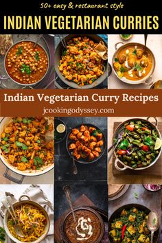 This extensive collection of 50+ Indian curry recipes are all you need. Find popular, instant pot, restaurant style and curry night classics. Easy Vegan Dishes, Easy Indian Curry, Vegetarian Curry Recipes, Indian Curry Recipes, Vegetarian Curries, Curry Recipes Vegetarian, Curry Recipes Easy, Curry Night