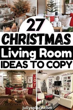 christmas living room decor ideas to copy