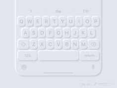 an image of a white keyboard that is on display