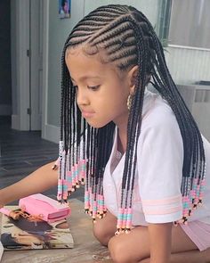 Kids Summer Braided Hairstyles, Cute Hairstyles For Black Kids, African Marketplace, Girls Braided Hairstyles Kids, Kid Braids, Toddler Braided Hairstyles, Toddler Braids, Black Kids Braids Hairstyles, Kids Braids