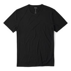 72-Hour Merino T-Shirt - Classic Fit Black Crew Neck T-shirt For Travel, Casual Black Top For Travel, 72 Hours, Merino Wool, Wool, T Shirt