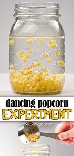 Dancing Popcorn Experiment | Fun & Easy Dancing Corn Science for Kids Science Experiments School Age, Wacky Science Experiments For Kids, Fun Preschool Experiments, Jumping Corn Experiment, Science Experiments Preschoolers, Pepper And Water Experiment, Dancing Candy Corn Experiment, Preschool Chemistry Activities, Salt Water Fresh Water Experiment