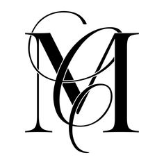 the letter m in black and white