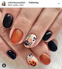 Short Halloween Acrylic Nails, Halloween Nails Designs, Travel Nails, Halloween Nail Ideas, Nexgen Nails, Holloween Nails, There Is Still Time, Hello Nails, Sassy Nails