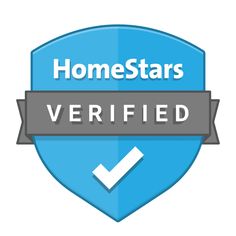 a blue shield with the words homestars verified