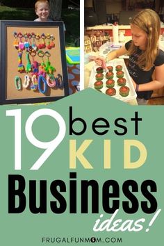 the top ten best kid business ideas for girls and boys in their home or office