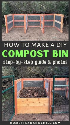 how to make a diy compost bin step by step guide and photos