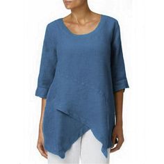 Women's Solid Color Irregular T-Shirt Top Casual Asymmetrical Solid Color Blouse, Casual Asymmetrical T-shirt For Spring, Asymmetrical Lagenlook Top In Solid Color, Spring Shirt With Asymmetrical Hem And Relaxed Fit, Spring Shirt With Relaxed Fit And Asymmetrical Hem, Casual Summer Tops With Irregular Shape, Solid Asymmetrical Hem Top For Layering, Casual Irregular Summer Tops, Blue Lagenlook Tops With Relaxed Fit