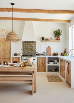 the kitchen is clean and ready for us to use in the day or night time