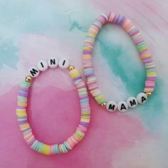 Hand-strung Beaded Bracelets For Mother's Day, Mama Bracelet Beads, Mom And Daughter Bracelets Beads, Kindergarten Bracelet, Mother’s Day Beaded Bracelet, Mommy And Me Bracelets For School, First Day Of School Bracelet, Kids Bead Bracelet, Daughter Bracelet