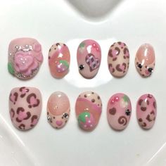 nail inspo, nails Kawaii Sanrio Nails, Deco Nails Kawaii, Mofusand Nails, Sanrio Press On Nails, Gyaru Nails Charms, Body Goals