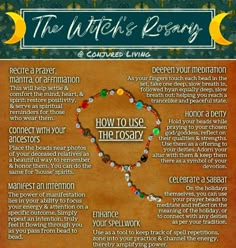 Witch Rosary, Prayer Beads Diy, Deity Work, Grimoire Ideas, Wiccan Sabbats, Magic Things, Wiccan Crafts, Art Planner