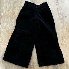 Mango Toddler Black Corduroy Pants Wide Leg Bottom. Super Soft. Never Been Worn. Brand New. Size 3-4t Black Corduroy Pants For Winter, Winter Black Corduroy Pants, Black Corduroy Bottoms For Winter, Black Corduroy Winter Bottoms, Black Corduroy Pants, Pants Wide Leg, Pants Color, Corduroy Pants, Kids Bottoms