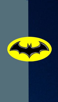 the batman symbol is shown in two different colors