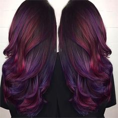 Hair Color Burgundy, Different Hair Colors, Hair Color Highlights