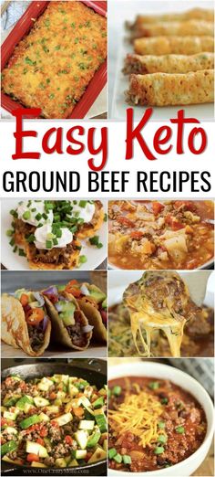 If you are following the keto diet, try these Easy Keto Ground Beef Recipes. We have over 30 easy and tasty keto ground beef recipes you will love. Ttry these ground beef recipes today! #onecrazymom #keto #ketogentic #groundbeef #beef #recipe #easy Ground Beef Recipes Meal Prep, Keto Ground Beef Recipes, Easy Skillet Meals, Soup With Ground Beef, Low Carb Breakfast Recipes, Beef Recipe, Keto Recipes Dinner