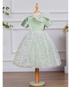 Get 10% off now! Buy green satin flowers tulle rustic wedding flower girl dress with sleeves at cheap price online. Free stable shipping and pro custom service since 2009. Green Short Sleeve Dress For Wedding, Spring Wedding Green Ball Gown, Fitted Green Organza Ball Gown, Fitted Green Ball Gown For Dress-up, Spring Green Fitted Princess Dress, Elegant Green Tutu Dress For Spring, Elegant Green Tutu Dress For Pageant, Fitted Princess Dress For Spring Wedding, Green Tulle Bridesmaid Ball Gown