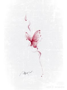 Chinese Watercolor Tattoo, Wispy Butterfly Tattoo, Enchanted Tattoo, Tato Phoenix, Bahasa Jepun, Spine Tattoos For Women, Tasteful Tattoos