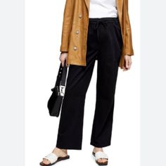 Brand: Topshop New With Tags Size: 4 Color: Black Material: 65% Viscose, 35% Cotton Style: 44h07sblk Features: - Cory Maternity Slouch Pants - Drawstring Elastic Waistband - Pull-On Style - Side Pockets - Cargo/Utility Style Retails For $55.00 Slouch Pants, Maternity Pants, Drawstring Pants, Cotton Style, Pant Jumpsuit, Topshop, Womens Sizes, Pants For Women, Pants