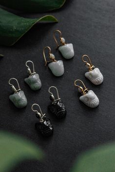 Navarro Official Jade Earrings - Navarro Official Jaguar Jewelry, Black Jade, Jade Earrings, White Jade, Jade Carving, Jade Jewelry, Ancient Cultures, Jewellery Ideas, Guatemala