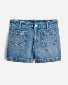 Shop for the Patch-pocket denim short in Hillside wash for women. Find the best selection of women womens-categories-clothing-shorts-denim available in-stores and on line. Usa Swimming, Polo Women, J Crew Men, Jcrew Women, Denim Short, Linen Shop, Crochet Dress, Kids Wear, Short Outfits