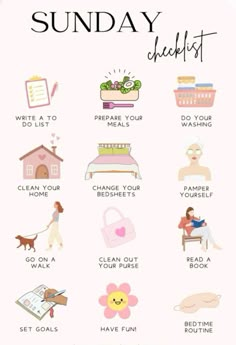 Schedule Organization Ideas, Weekly Things To Do, Things To Do In A Day, Things To Do On A Sunday, Self Care Things To Do, The Perfect Day Routine, Sunday To Do List, Weekly Goals Ideas, Things To Do For Others