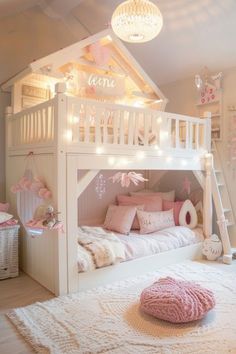 Bedroom Ideas For Girls 6-8, Toddler Girls Bedroom Ideas, Girl Toddler Bedroom, Toddler Room Ideas Girl, Toddler Girl Bedroom Ideas, Gymnastics Bedroom, Pink Kids Bedrooms, Jordan Design, Kids Rooms Inspo