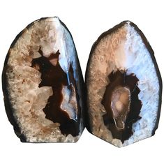 PRICES MAY VARY. Package: 1 Pair natural black agate bookend,never fade, 2-3LBS/Pair, Included 4 sets of 4 (16 Total) clear rubber bumpers, you can put them on the bottom of the bookend to protect your furniture and NON-Slip Agate: Smooth and cool to the touch, agate is often unique from one piece to the next, any such piece of Agate you come to own will look quite unlike anyone else's, Even cut from the same original rock, are never truly alike only adds to the mystique Healing:Agate is a groun Geode Bookends, Agate Bookends, Decorative Bookends, Agate Coasters, Book Ends, Bookshelf Decor, Agate Crystal, Nature Decor, Book Decor