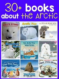 books about the arctic with polar bears, polar bear cubs and other animals in them