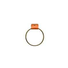 an orange ring on a white background