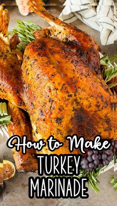 how to make turkey marinade on a platter