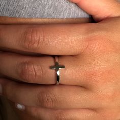 Sterling Silver Sideway Cross Ring, 925 Stamped Silver This Ring Is Only Available In Size 6,7,8 And 9 Thanks For Looking! Cross Rings For Women, Cross Rings, Cross Ring, Rings For Women, Fit Inspo, Ring Jewelry, Womens Jewelry Rings, Silver 925, Jewelry Rings