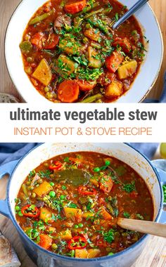 the ultimate vegetable stew is ready to be eaten