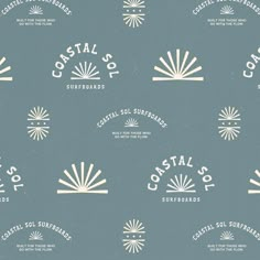 Coastal Sol Surfboards Branding Surfboard Brands, Summer Logo, Minimalist Brand, Beach Logo, Good Logo, Line Art Minimalist, Resort Logo, Surf Brands