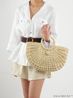 BagForLove - Stylish Straw Bag, Ideal for Summer Beach Travel and Vacation Product Description Color Beige Strap Type Double Handle Bag Size Medium Pattern Type Plain Style Vacation Type Straw Bag Material Paper Size Chart INCH CM Bag Length Bag Width Bag Height Handle Height 15 inch 2.8 inch 10.2 inch 5.5 inch Bag Length Bag Width Bag Height Handle Height 38 cm 7 cm 26 cm 14 cm Details Pictures Similar Products h2 { text-align: center; } /* æ¢è¡ */ li{ white-space: normal; word-break: break-a Chic Sand-colored Summer Shoulder Bag, Spring Beach Hobo Satchel Bag, Spring Beach Hobo Bag With Top Handle, Summer Beach Hobo Bag With Top Handle, Summer Beach Top Handle Hobo Bag, Summer Vacation Hobo Bag With Top Handle, Summer Vacation Top Handle Hobo Bag, Chic Hobo Bag With Top Handle For The Beach, Beach Woven Hobo Bag With Top Handle