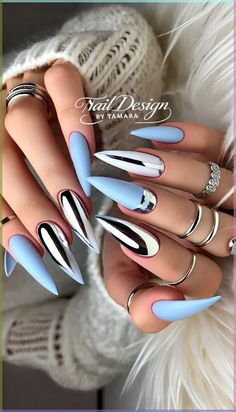 Step up your nail game with the latest 2024 trends! Explore a mix of elegant, daring, and creative nail art that will make your hands the talk of the town #NailArt2024 #StyleGuide #NailTrends #CreativeNails #ElegantNailArt #FashionForward #NailArtInspo Cool Chrome Nail Designs, Pink White Nails, Dragon Nails, Chrome Nails Designs, Sky Nails, Glittery Nails, Silver Nail, Cute Nail Art Designs, Dope Nail Designs