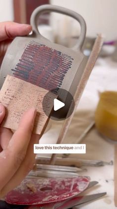 a person holding up a piece of paper with words on it that read love this technique and