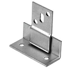 a metal bracket with two holes on it