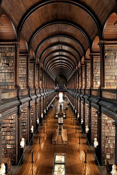 an old library filled with lots of books