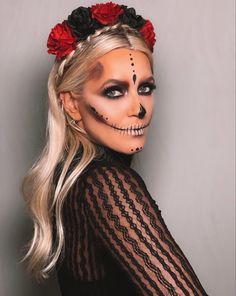 Easy Day Of The Dead Outfit, La Catrina Makeup Easy, Dia De Los Muertos Costumes For Women, Mexican Halloween Costume, Halloween Fashion Outfits, Best Halloween Costumes Ever, Handmade Halloween Costumes