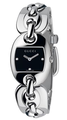 GUCCI Women's Marina Chain Watch  | Keep the Glamour Chain Watch, Womens Designer Watches, Small Watch, Swiss Army Watches, Wrist Jewelry, Authentic Watches, Free Bracelet