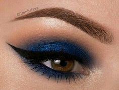 Freedom Makeup, Eye Makeup Images, Blue Smokey Eye, Makijaż Smokey Eye, Braut Make-up, Elegant Makeup, Blue Eyeshadow, Eye Makeup Tips